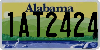 AL license plate 1AT2424