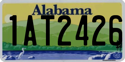 AL license plate 1AT2426