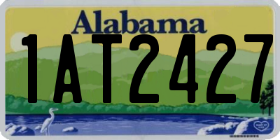 AL license plate 1AT2427