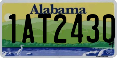 AL license plate 1AT2430