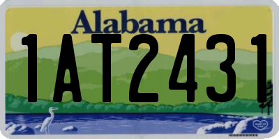 AL license plate 1AT2431