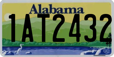 AL license plate 1AT2432