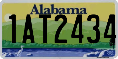 AL license plate 1AT2434