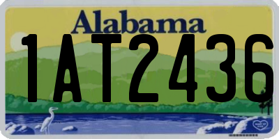 AL license plate 1AT2436