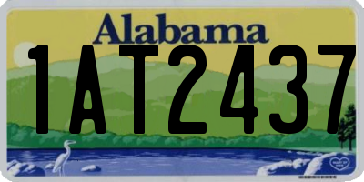 AL license plate 1AT2437