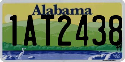 AL license plate 1AT2438