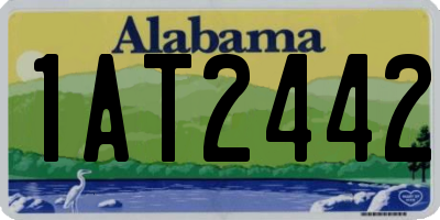 AL license plate 1AT2442