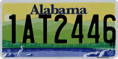AL license plate 1AT2446