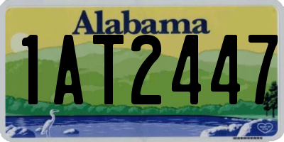 AL license plate 1AT2447