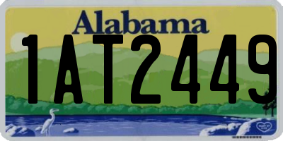AL license plate 1AT2449