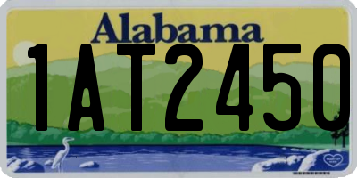 AL license plate 1AT2450