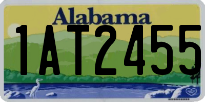 AL license plate 1AT2455