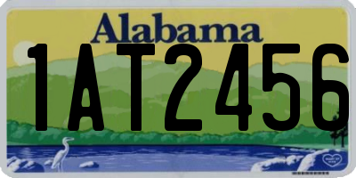 AL license plate 1AT2456