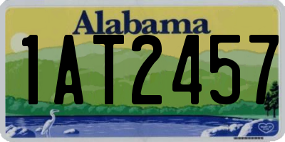 AL license plate 1AT2457