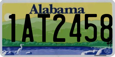 AL license plate 1AT2458