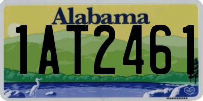 AL license plate 1AT2461