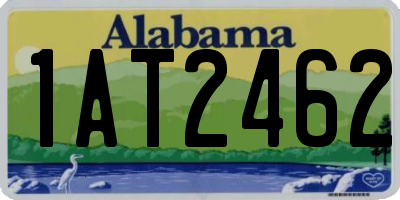 AL license plate 1AT2462