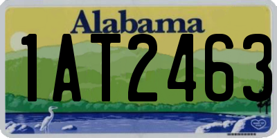 AL license plate 1AT2463