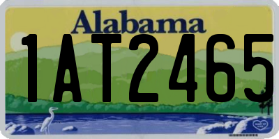 AL license plate 1AT2465