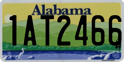 AL license plate 1AT2466