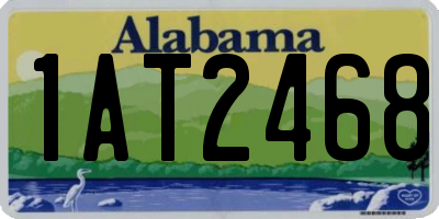 AL license plate 1AT2468