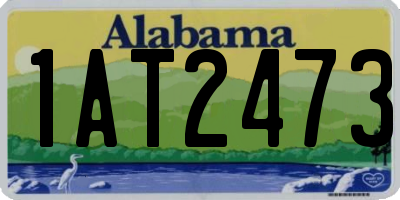 AL license plate 1AT2473