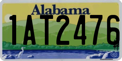 AL license plate 1AT2476