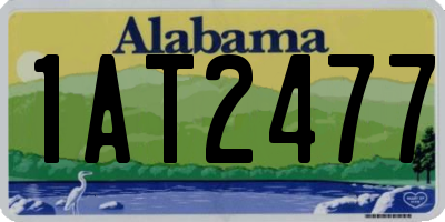 AL license plate 1AT2477