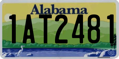 AL license plate 1AT2481