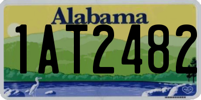 AL license plate 1AT2482