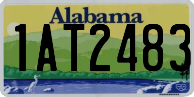 AL license plate 1AT2483