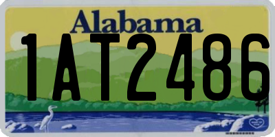 AL license plate 1AT2486