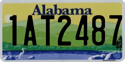 AL license plate 1AT2487