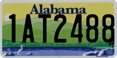 AL license plate 1AT2488