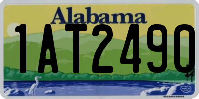 AL license plate 1AT2490