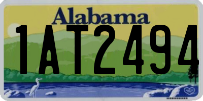 AL license plate 1AT2494