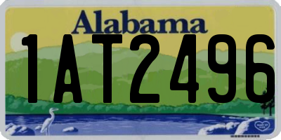 AL license plate 1AT2496