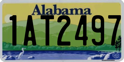 AL license plate 1AT2497
