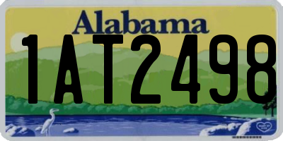AL license plate 1AT2498