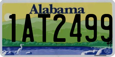 AL license plate 1AT2499