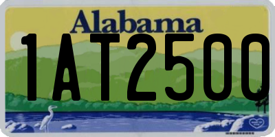 AL license plate 1AT2500
