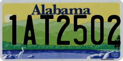 AL license plate 1AT2502