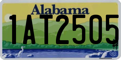 AL license plate 1AT2505