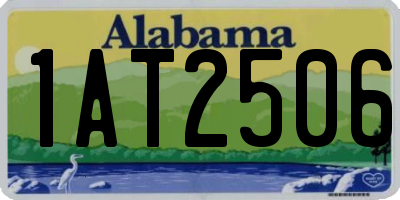 AL license plate 1AT2506