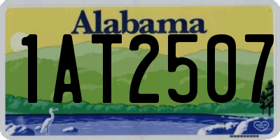 AL license plate 1AT2507