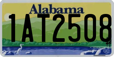 AL license plate 1AT2508