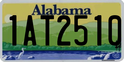 AL license plate 1AT2510