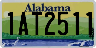 AL license plate 1AT2511