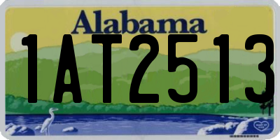 AL license plate 1AT2513