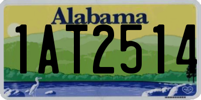 AL license plate 1AT2514